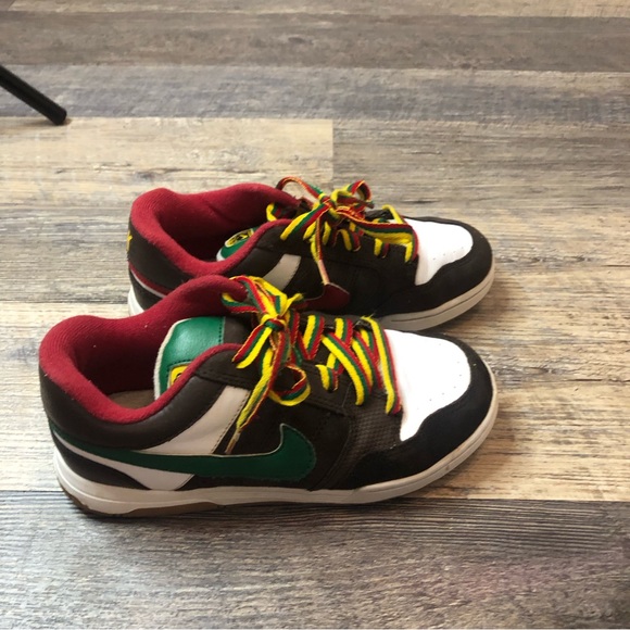 Nike Dunk Air Morgan 6.0 SB LOW kids Shoes Brown, red and green - Size 3 - Picture 5 of 13